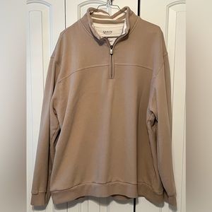 Men's Arrow Tan Quarter Zip Pullover, Size XXL